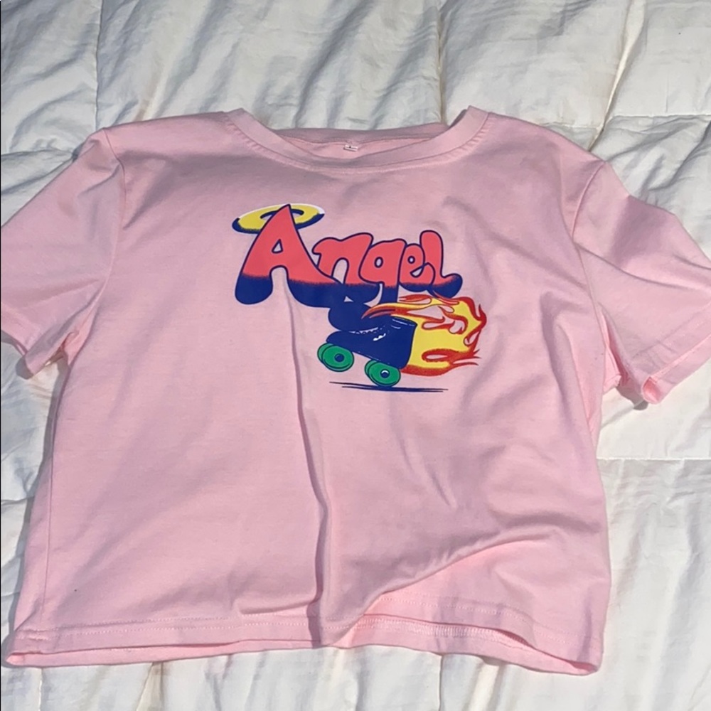 Pink angel t-shirt